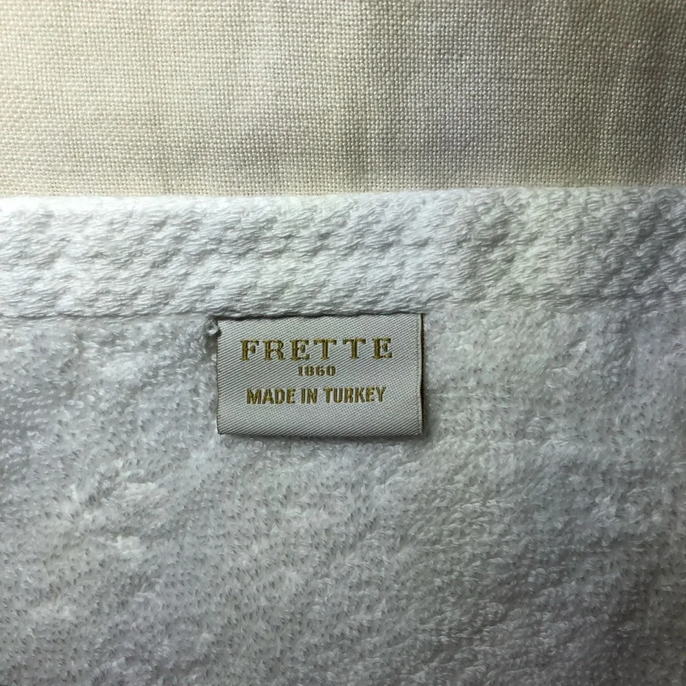 Frette White Plush Terry Washcloths Set of 4